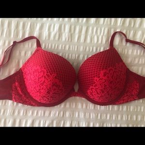 Victoria’s Secret Cherry Red Lacy Bra